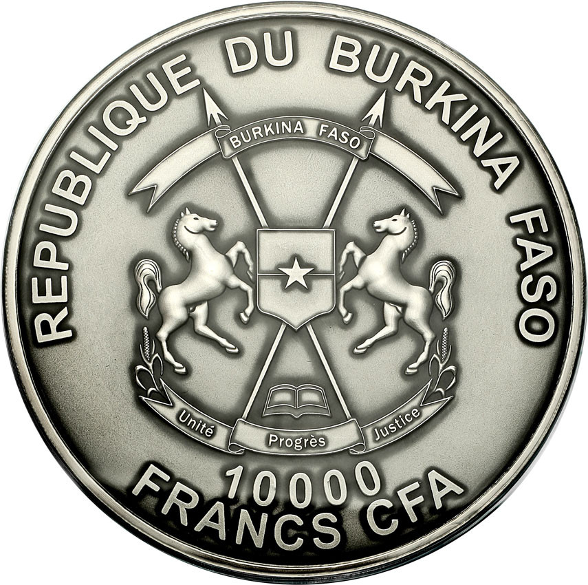 Burkina Faso 10.000 franków 2015 Siegfried the Dragonslayer - 1 kg Ag .999
